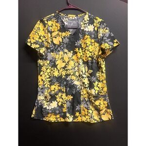 Butter Soft stretch Scrub Floral v neck sz xs